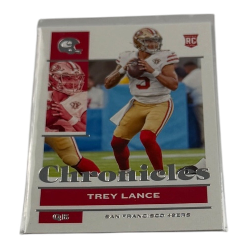 2021 Panini‎ Chronicles Football Trey Lance RC Rookie Card 77 SF 49ers QB